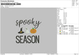 Spooky Season V2 Embroidery File 5 sizes