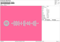Spotify V6 Embroidedry File 5 sizes