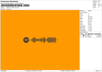 Spotify Logo V3 Embroidery File 4 size