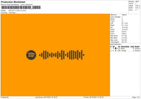 Spotify Logo V3 Embroidery File 4 size