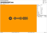Spotify Logo V3 Embroidery File 4 size