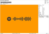 Spotify Logo V3 Embroidery File 4 size