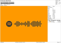 Spotify Logo V3 Embroidery File 4 size