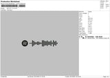 Spotify V3 Embroidery File 4 size