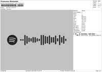 Spotify V3 Embroidery File 4 size