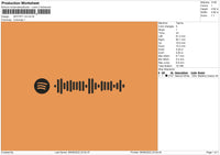 Spotify V04 Embroidery File 4 sizes