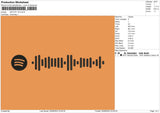 Spotify V04 Embroidery File 4 sizes