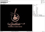 Spotless Embroidery File 6 sizes