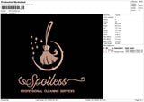Spotless Embroidery File 6 sizes