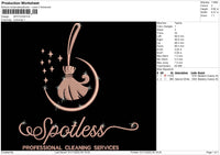 Spotless Embroidery File 6 sizes
