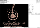 Spotless Embroidery File 6 sizes