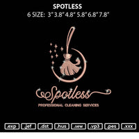 Spotless Embroidery File 6 sizes