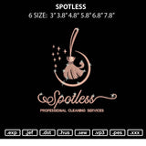 Spotless Embroidery File 6 sizes