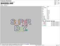 SuperDry 01 Embroidery File 4 size