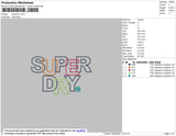 SuperDry 01 Embroidery File 4 size