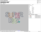 SuperDry 01 Embroidery File 4 size