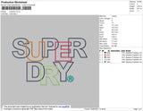SuperDry 01 Embroidery File 4 size