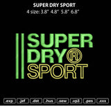 SuperDry Sport Embroidery File 4 size