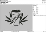 Sprite Embroidery File 4 size
