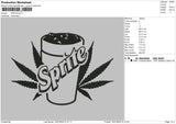 Sprite Embroidery File 4 size