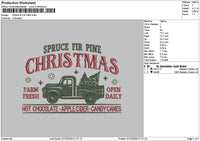Christmastext 0710 Embroidery FIle 6 sizes