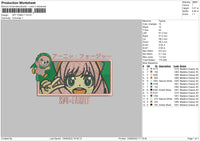 Spy Family Embroidery File 5 sizes