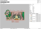 Spy Family Embroidery File 5 sizes