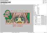 Spy Family Embroidery File 5 sizes