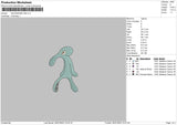 Sadsquid Embroidery File 6 sizes