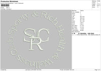 SRC Embroidery File 4 size