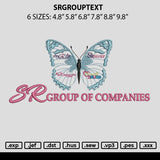 Srgrouptext Embroidery File 6 sizes