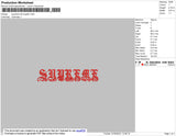 Suprime Old English Embroidery File 4 size