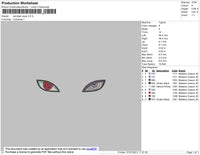 Saringan Eyes 001 Embroidery File 4 size
