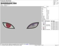 Saringan Eyes 001 Embroidery File 4 size