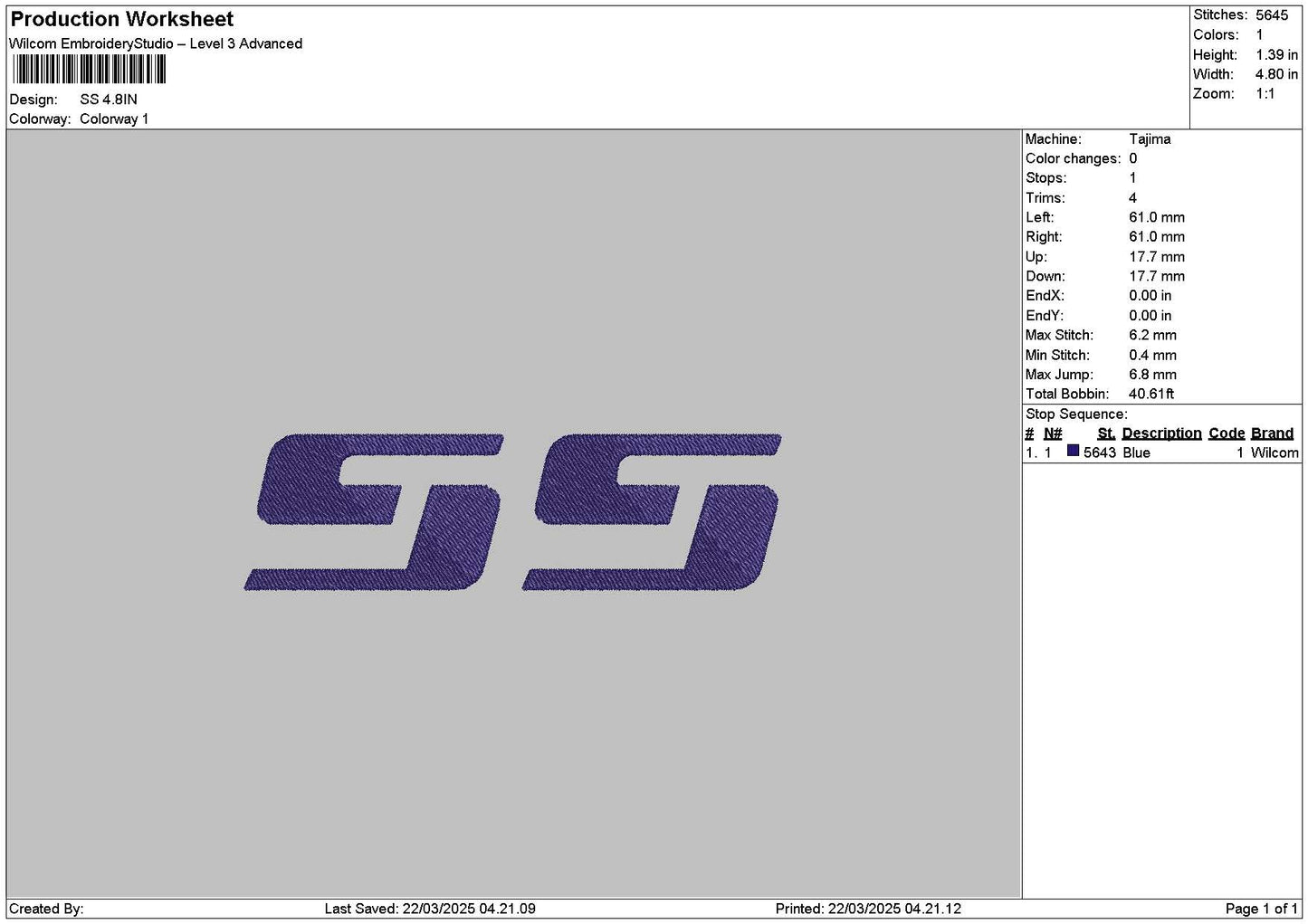 Sstext 02 Embroidery File 6 sizes