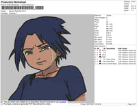 Sasuke Child Embroidery File 4 size