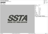 Ssta Embroidery File 6 sizes