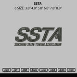 Ssta Embroidery File 6 sizes