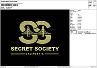Ss Text Embroidery File 6 sizes
