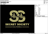 Ss Text Embroidery File 6 sizes
