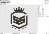 SS logo Embroidery File 6 size