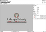 St George Embroidery File 6 sizes