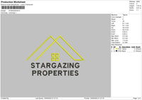 Stargazing Embroidery File 6 sizes