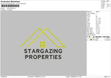 Stargazing Embroidery File 6 sizes