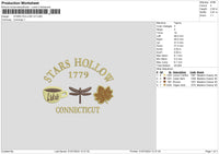 Stars 3107b Embroidery File 6 sizes