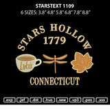 Starstext 1109 Embroidery File 6 sizes