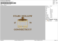 Stars Text V3 Embroidery File 6 sizes