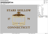 Stars Text V3 Embroidery File 6 sizes