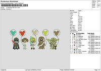 Strawars0406 Embroidery File 6 sizes