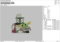 Starwars V3 Embroidery File 4 sizes